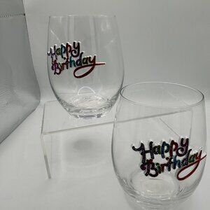 Happy Birthday Wine Glass